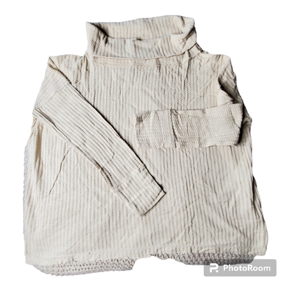 Free people Juicy long sleeve top cream cowl neck - Picture 3 of 4